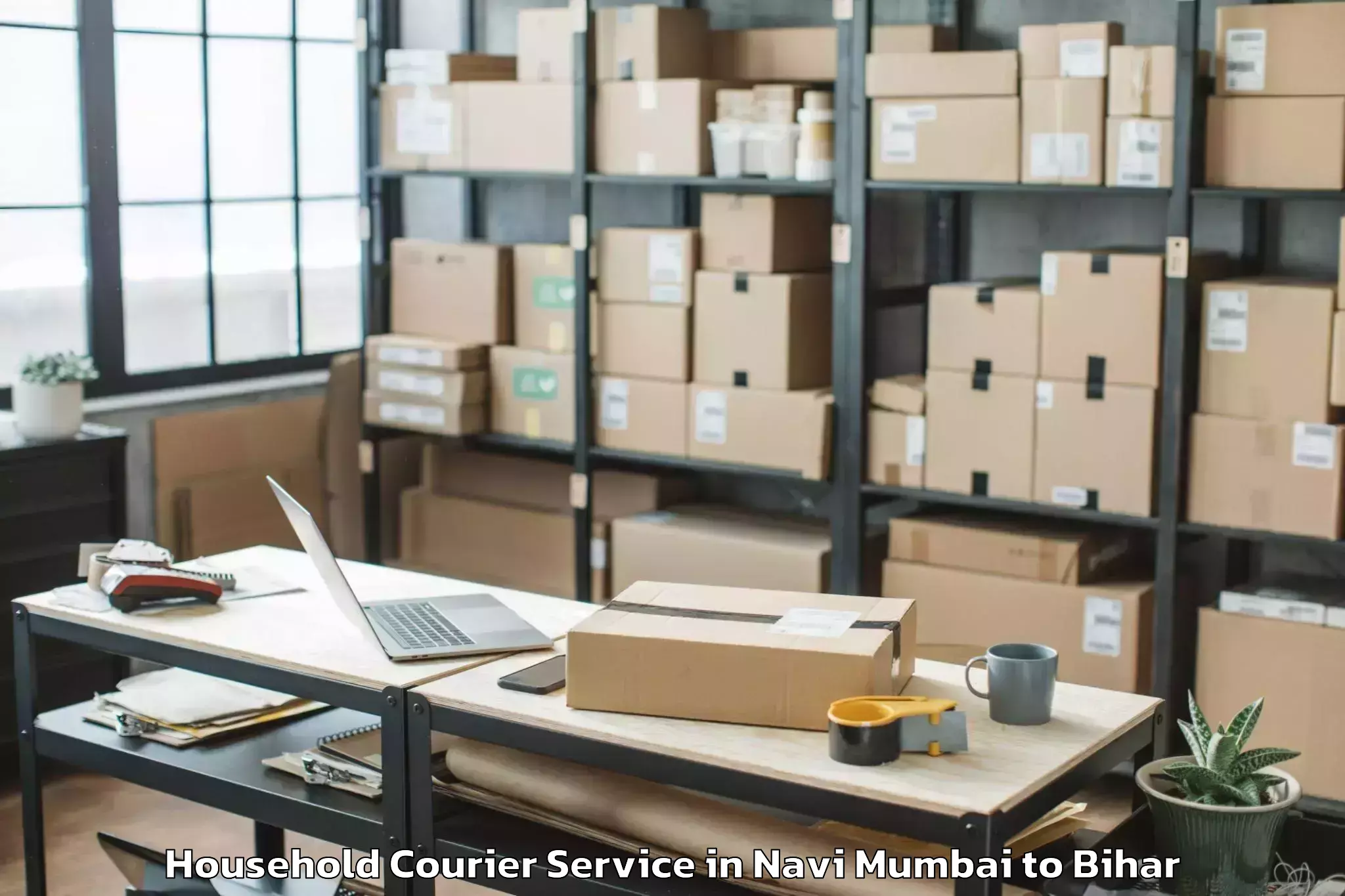 Book Your Navi Mumbai to Ghailar Household Courier Today